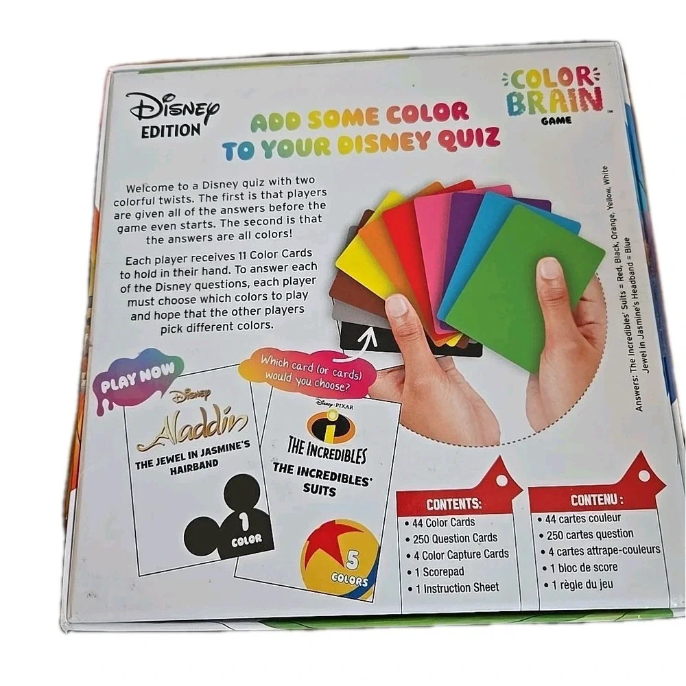Disney Color Brain The Ultimate Board Game for Families Who‎ Love Disney 8+ New